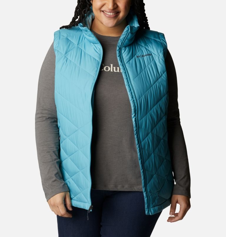 Women's Columbia Heavenly Vest Turquoise | Plus Size CA-FL3C4